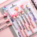 Korean creative fairy stick cute cartoon star into oil quicksand creative magic dazzle color quicksand pen gel ink pen